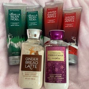 Bath and body works holiday lotion bundle